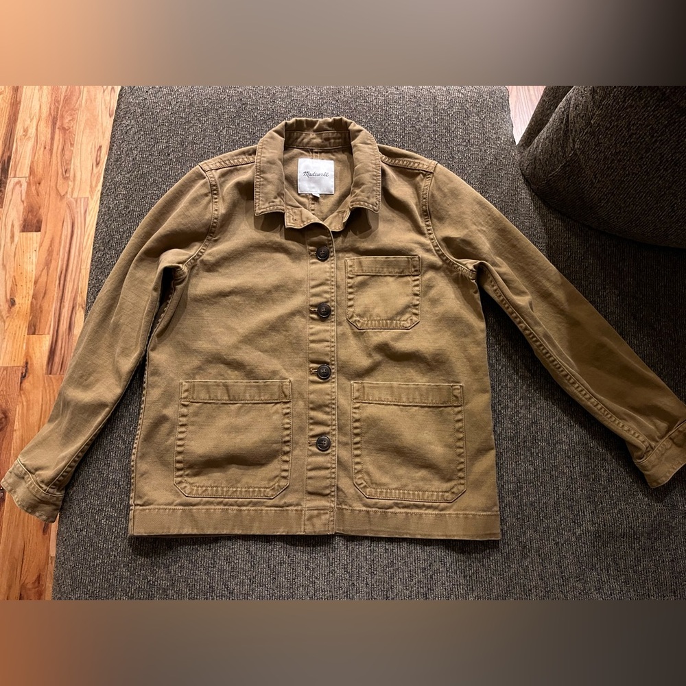 Madewell Ashwood Chore Jacket size XS in Dark Tobacco 100% Cotton